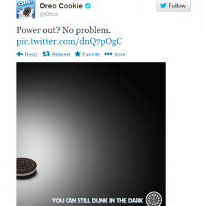 Oreo Superbowl Blackout Tweet